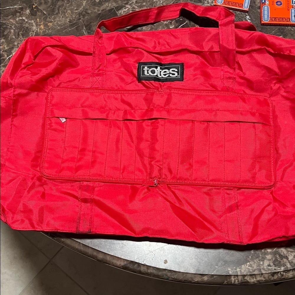Totes Vibrant Red foldable Tote Bag
